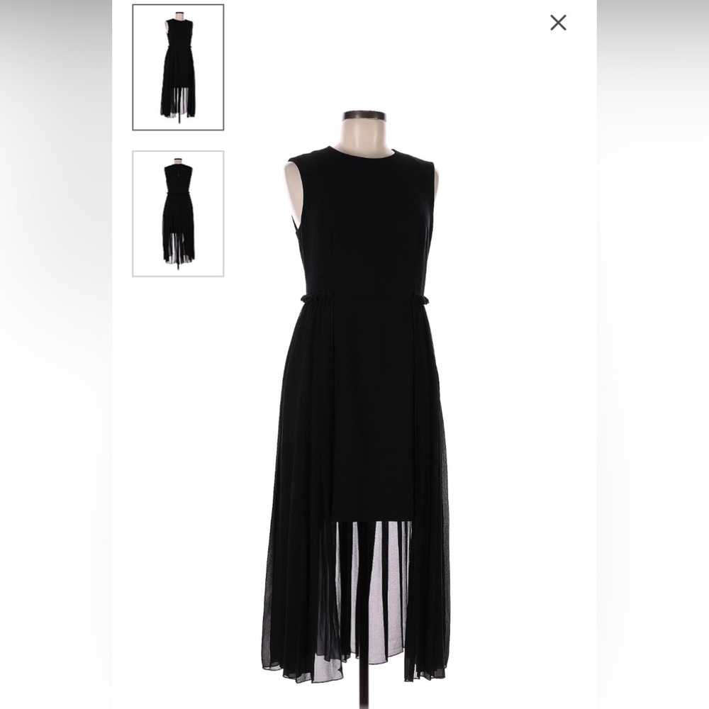 Black Pleated Rachel Roy Dress Sz 10